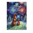 thumbnail image 1 of Happy New Year Vizsla Family Cheer Winter Midnight Firework Vertical Matte Canvas Poster Vizslas Dog Lover Gifts Idea Wall Art Home Decor - 02025, 1 of 5