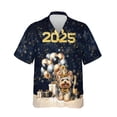 thumbnail image 1 of Happy New Year Yorkshire Terrier Welcome 2025 Balloon Firework Party Hawaiian Shirt Breathable Summer Unisex Merch Yorkie Dog Lover Gifts - 01014, 1 of 6