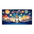 thumbnail image 1 of Happy New Year with Collie Fireworks Holiday Xmas Winter 2025 Desk Mat Full Keyboard Mouse Pad Collie Dog Lover Gifts Idea Large Mousepad - 00025, 1 of 5