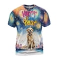 thumbnail image 1 of Happy New Year with Golden Retriever Fireworks Holiday Xmas Winter 2025 All Over Print 3D Shirt Unisex Merch Goldens Dog Lover Gifts Idea - 00025, 1 of 6