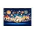 thumbnail image 1 of Happy New Year with Persian Fireworks Holiday Xmas Winter 2025 Doormat Cat Lover Kitten Owner Gifts Indoor Outdoor Welcome Mat - 00025, 1 of 5