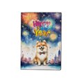 thumbnail image 1 of Happy New Year with Pomeranian Fireworks Holiday Xmas Winter 2025 Travel Passport Wallet Pom Dog Lover Gifts PU Leather Passport Holder Cover - 00025, 1 of 5