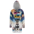 thumbnail image 1 of Happy New Year with Schnauzer Fireworks Holiday Xmas Winter 2025 All Over Print 3D Hooded Duffle Toggle Coat Miniature Schnauzer Dog Lover - 00025, 1 of 6