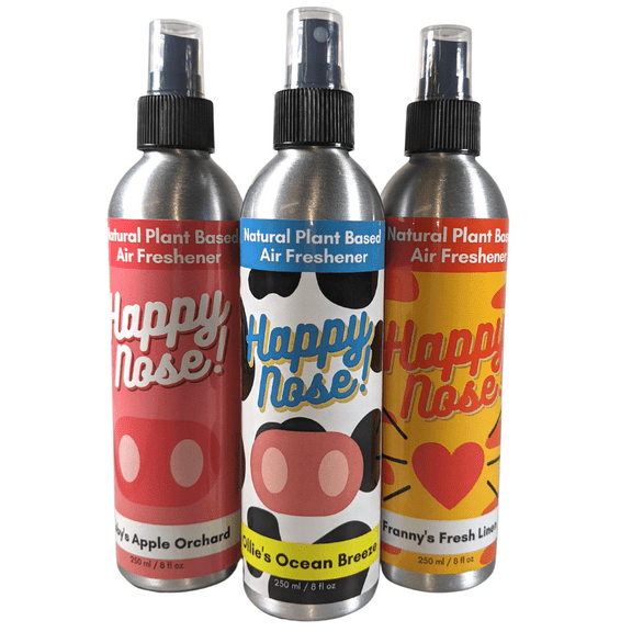 Happy Nose! Natural Plant Based Air Freshener Trio - 3 Scents