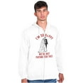 thumbnail image 1 of Happy Not Paying For This Wedding Unisex Fleece Graphic Zip Up Hoodie Brisco Brands 2X, 1 of 5