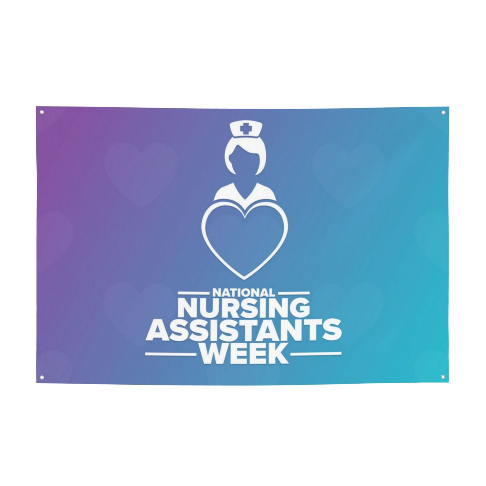 Happy Nurse Appreciation Week 2024 Banner Large Background Backdrop Flag Party Decorations