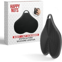 Happy Nuts Body and Nut Scrubber for Men - Perfect Shower Accessory for Exfoliating & Hygiene, Men's Silicone Bath Scrubber and Body Buffer