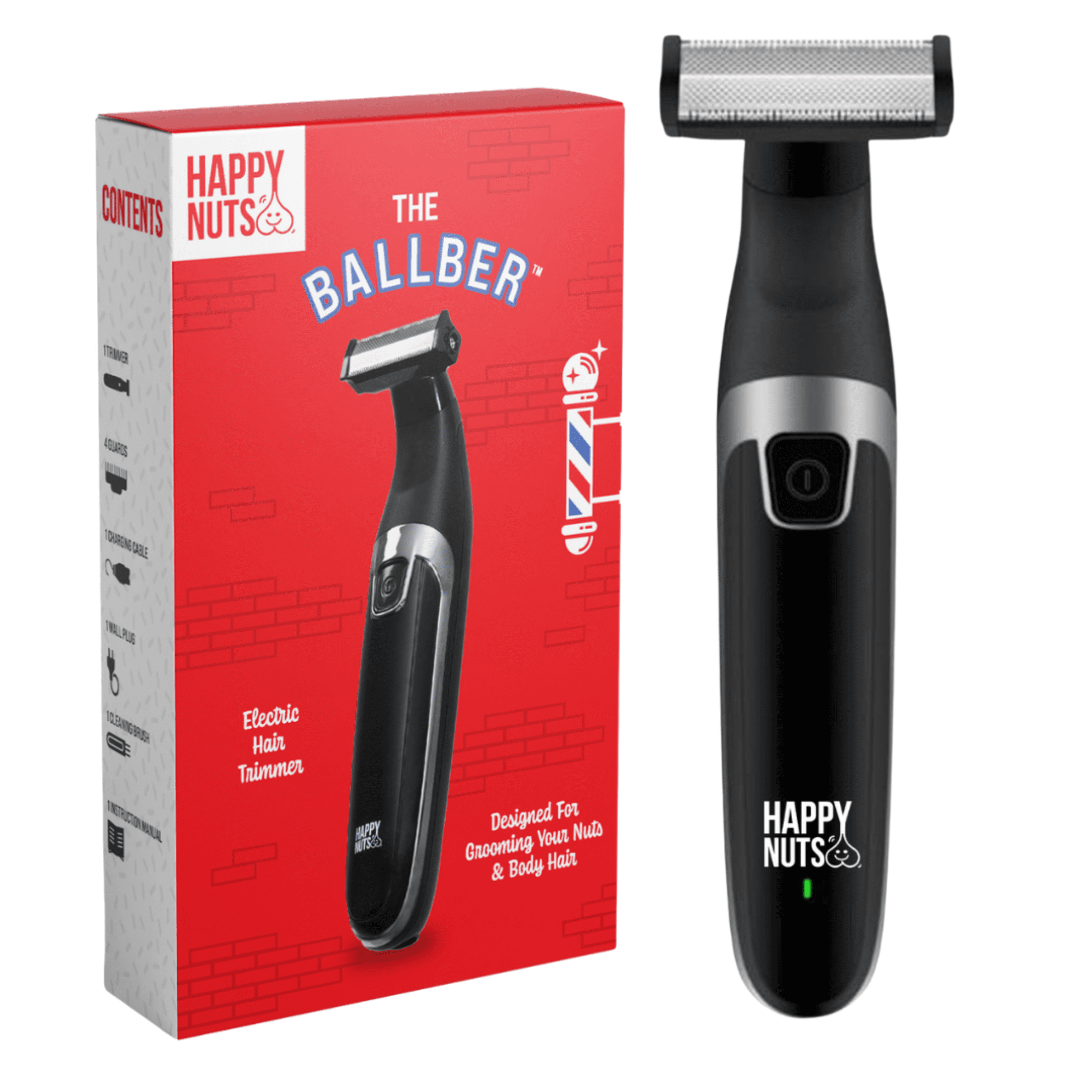 The Ballber, Groin Hair Trimmer, Waterproof Rechargeable Electric Hair Shaver for Men - Walmart.com