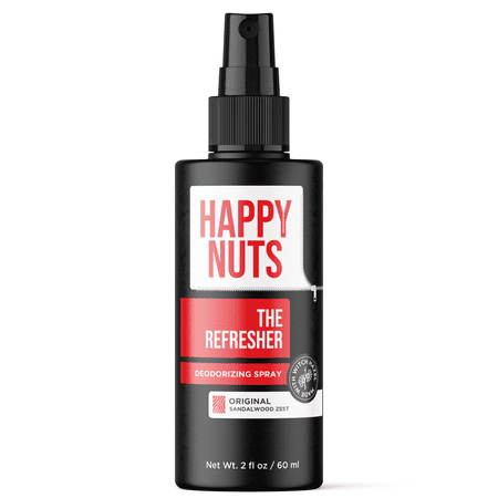 Happy Nuts The Refresher Men's Aluminum Free Ball Deodorant Spray, Original, 2 oz.