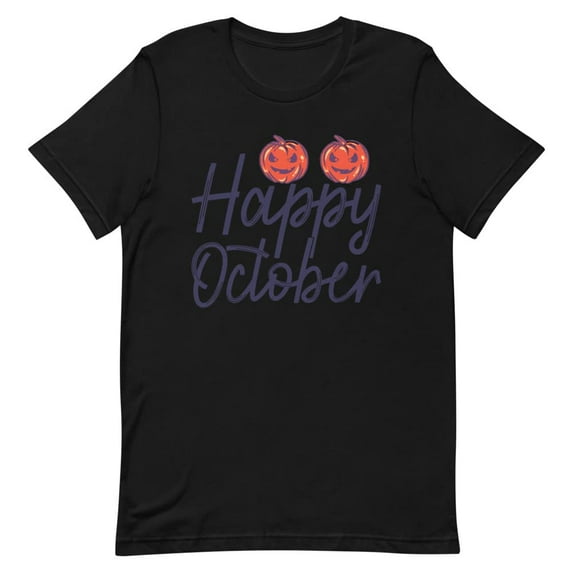 Happy October Halloween Pumpkin for Fall Season t-Shirt