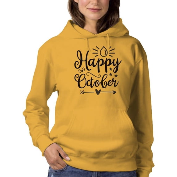 Happy October! Hoodie Women -Image by Shutterstock, Female x-Large