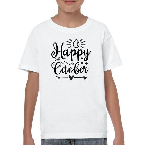 Happy October! T-Shirt Juniors -Image by Shutterstock,  x-Small