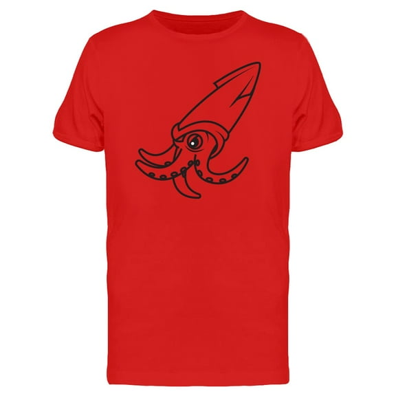 Happy Octopus Cartoon Mascot T-Shirt Men -Image by Shutterstock, Male 3X-Large