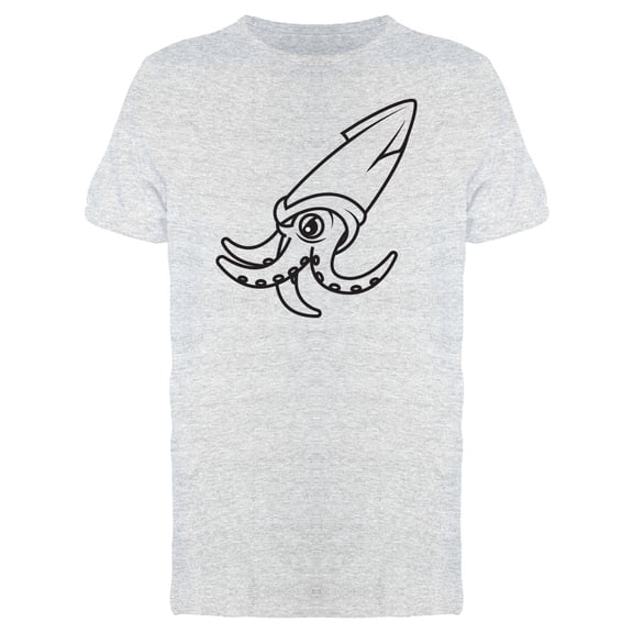 Happy Octopus Cartoon Mascot T-Shirt Men -Image by Shutterstock, Male Large