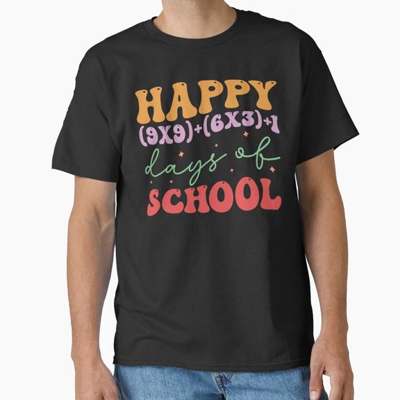 Happy One Hundred Days School Mathematics Number Geometry Edition T-Shirt
