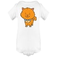 thumbnail image 1 of Happy Orange Cat Bodysuit Infant -Image by Shutterstock,  6 Months, 1 of 2