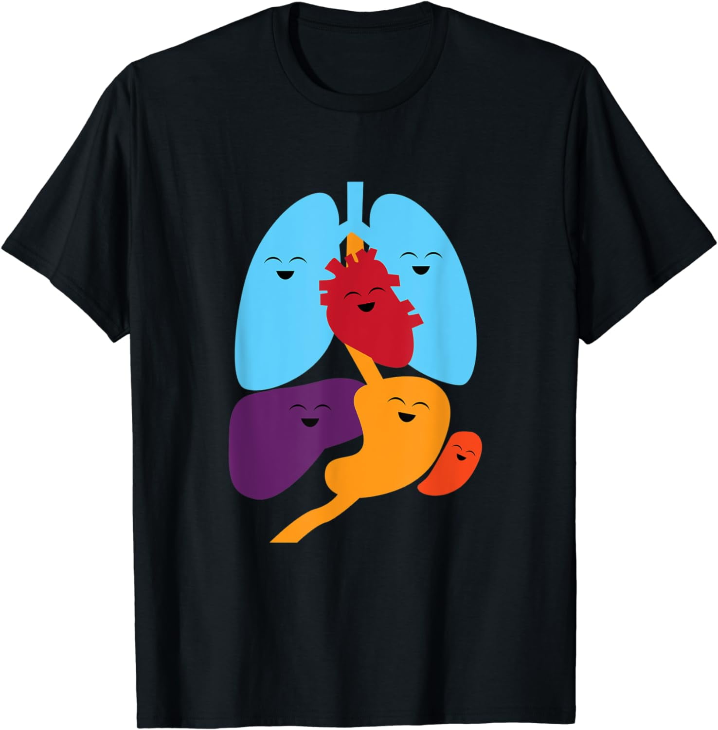 Happy Organs Anatomy And Physiology Health T-Shirt - Walmart.com