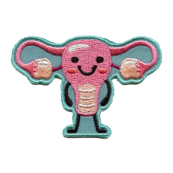 Happy Ovaries And Uterus Patch Science Anatomy Health Embroidered Iron On
