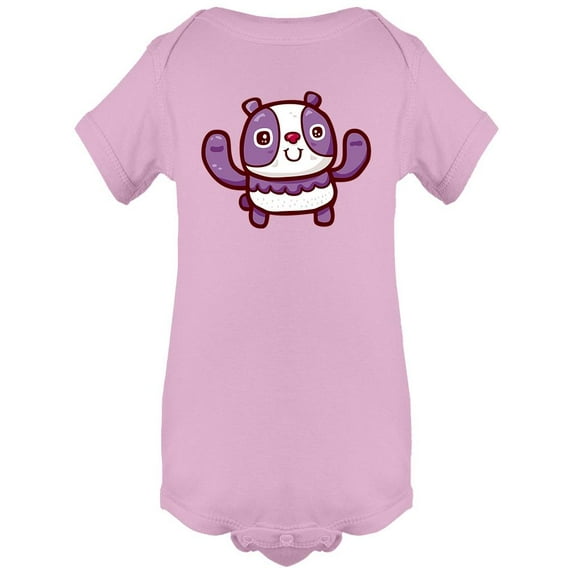 Happy Panda Bear Bodysuit Infant -Image by Shutterstock, 12 Months