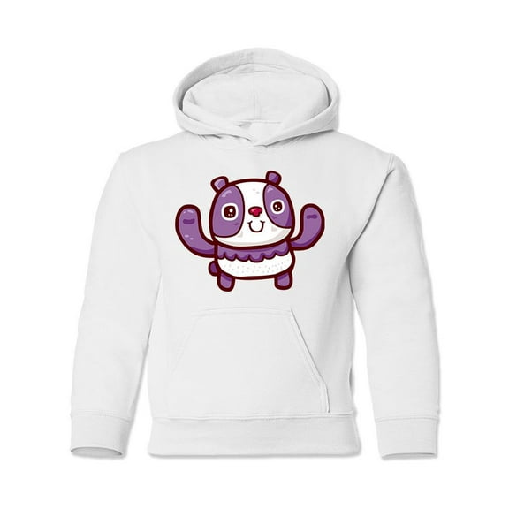 Happy Panda Bear Hoodie Juniors -Image by Shutterstock,  Medium