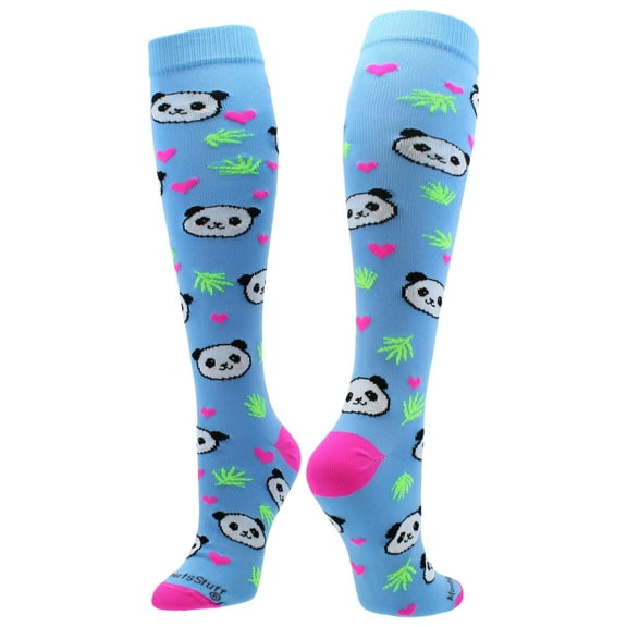Happy Panda Bear OTC Socks (Sky Blue, Medium)
