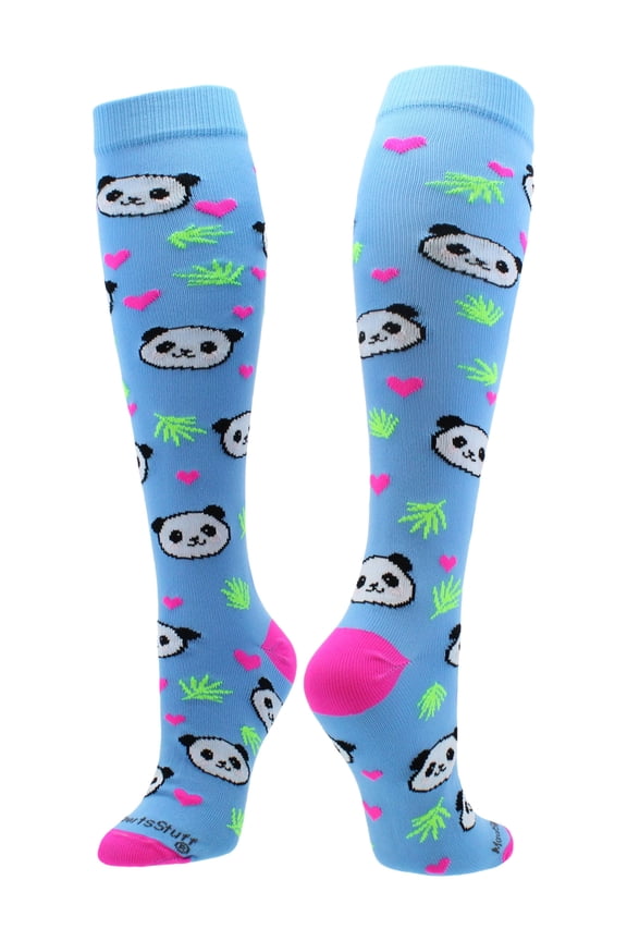 Happy Panda Bear OTC Socks (Sky Blue, Small)