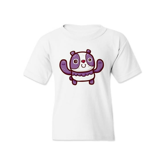 Happy Panda Bear T-Shirt Juniors -Image by Shutterstock,  Large