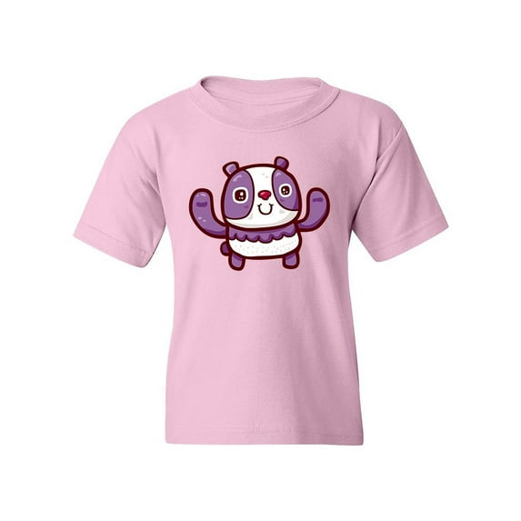 Happy Panda Bear T-Shirt Juniors -Image by Shutterstock, Small