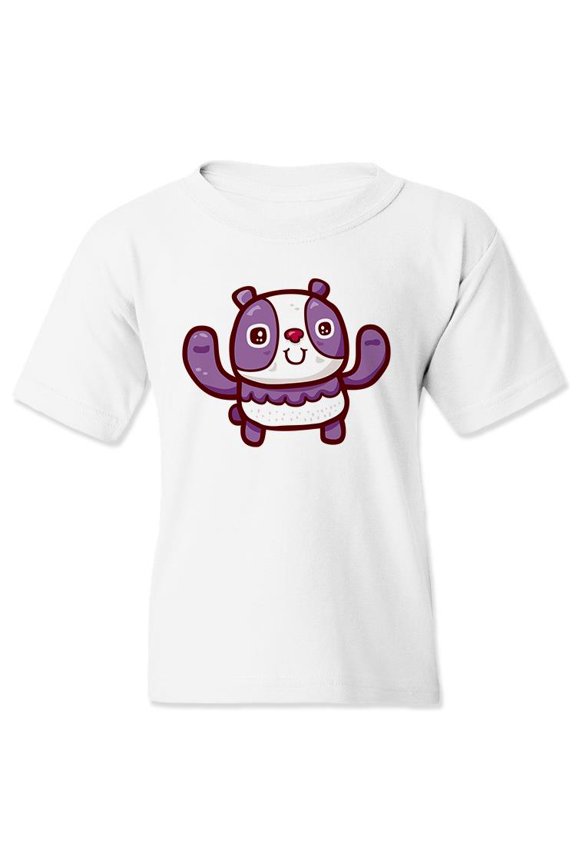 Happy Panda Bear T-Shirt Juniors -Image by Shutterstock, Small