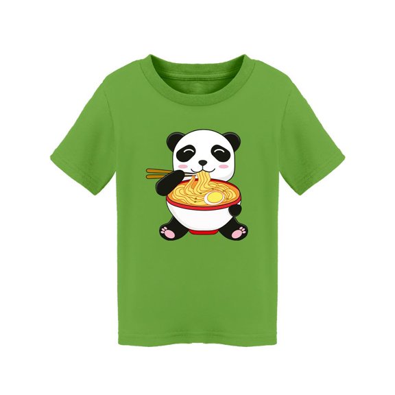 Happy Panda Eating Noodles T-Shirt Toddler -Image by Shutterstock,  2 Toddler