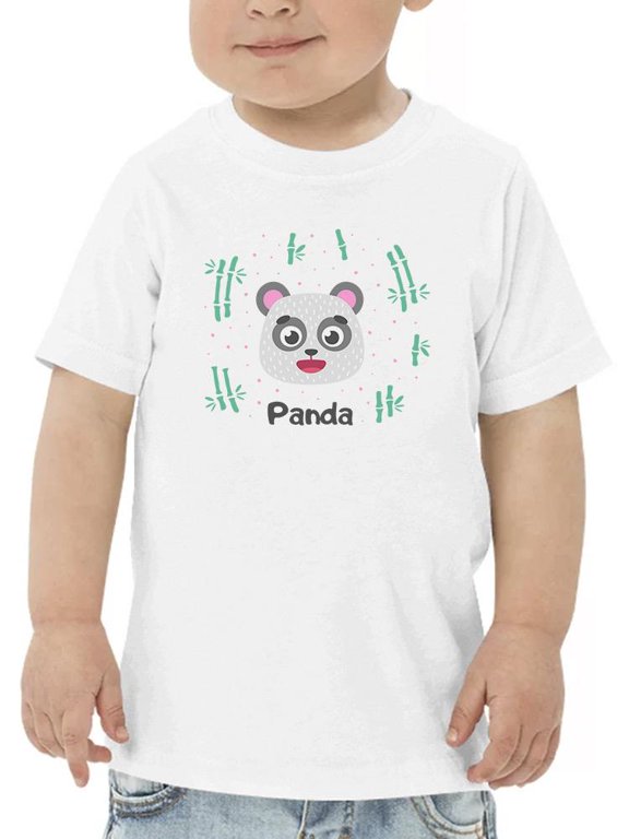 Happy Panda Face T-Shirt Toddler -Image by Shutterstock, 3 Toddler
