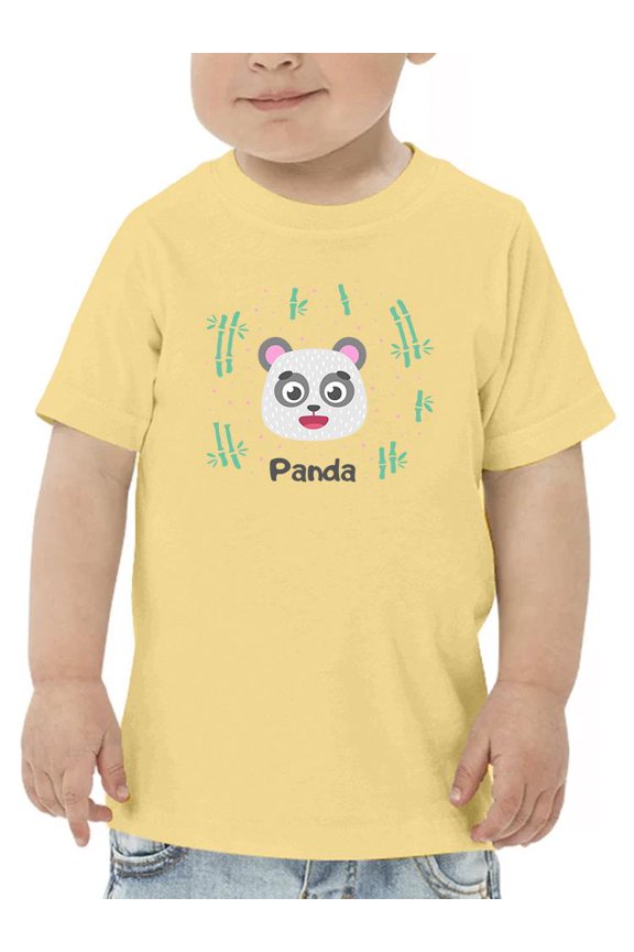 Happy Panda Face T-Shirt Toddler -Image by Shutterstock, 5 Toddler