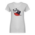 thumbnail image 1 of Happy Panda With Balloon Shaped T-Shirt Women -Image by Shutterstock, Female Medium, 1 of 2