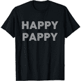 thumbnail image 1 of Happy Pappy shirt, pappy gift, Funny Grandpa Grandpappy Tee T-Shirt, 1 of 3