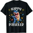 thumbnail image 1 of Happy Passover Dinosaur Jewish Kid Passover 2023 Toddler Boy T-Shirt, 1 of 4
