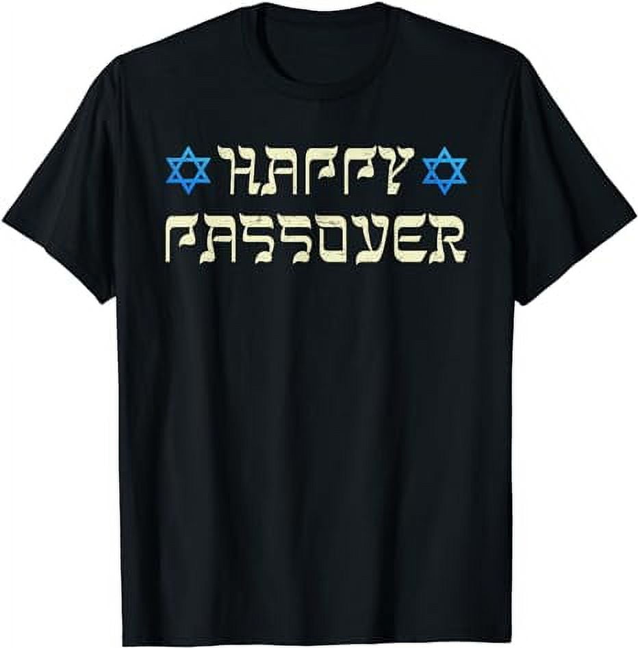 Happy Passover Matzah Graphic, Pesach 2024 Jewish Traditions T-Shirt ...