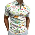 thumbnail image 1 of Happy Passover Men Zipper T-shirt Summer Casual Short Sleeve T-shirt Top, 1 of 7