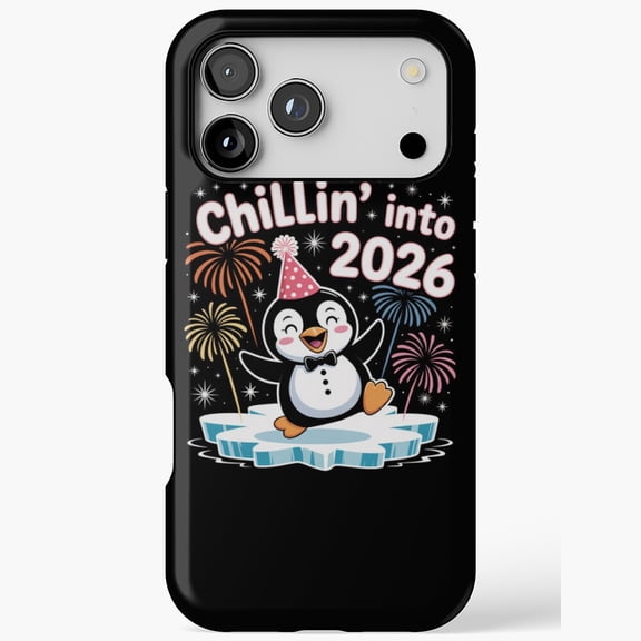 Happy Penguin 2026 Cheerful Winter iPhone Case 17 11 12 13 14 15 16 Pro Max