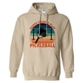 thumbnail image 1 of Happy People Play Pickleball Hoodie Sweatshirt Unisex Small Sand, 1 of 5