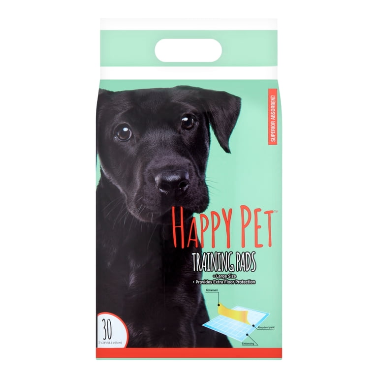 Happy Pet Training Pads, 30 count - Walmart.com