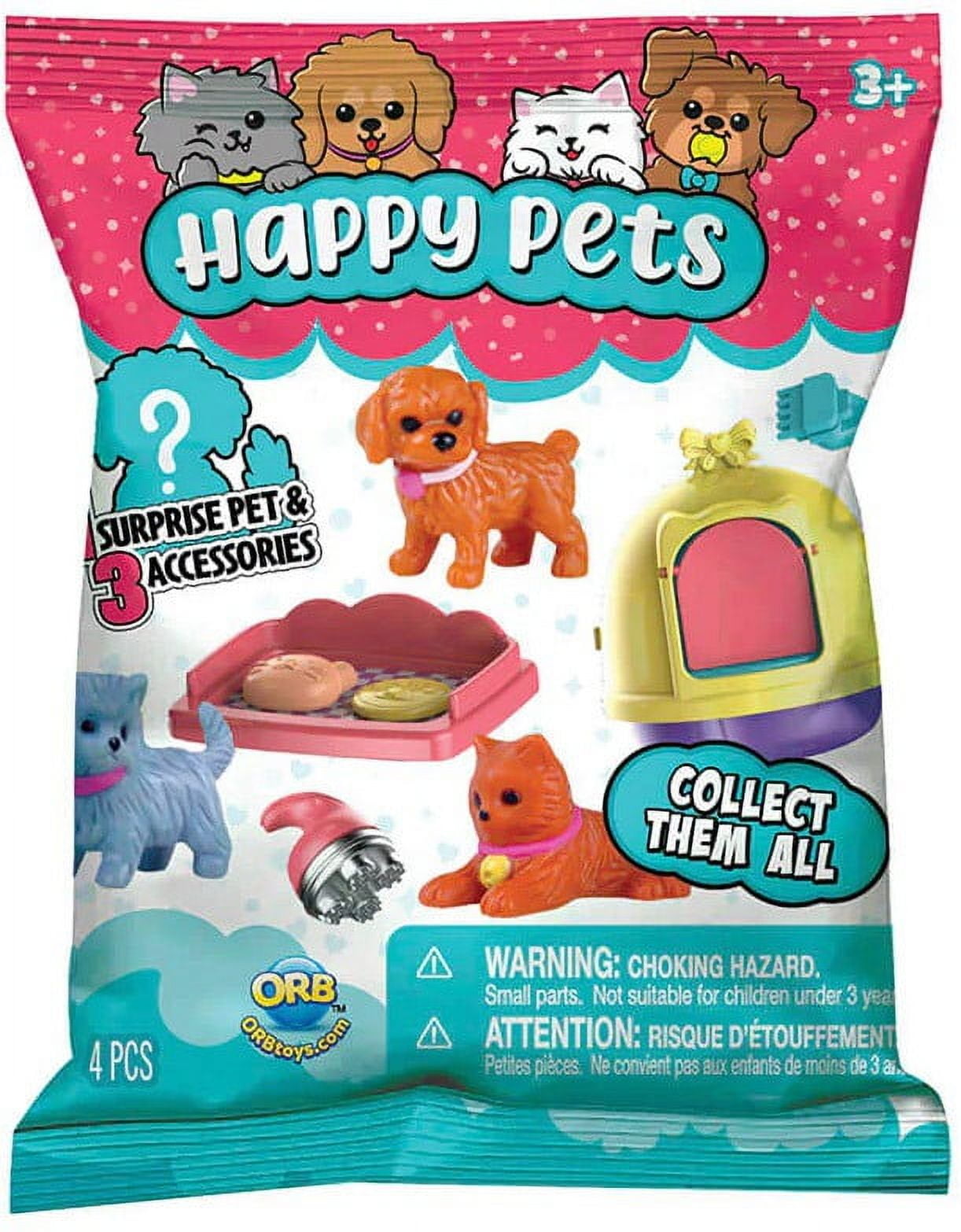 Happy Pets Mystery Pack (1 Surprise Pet & 3 Accessories) - Walmart.com