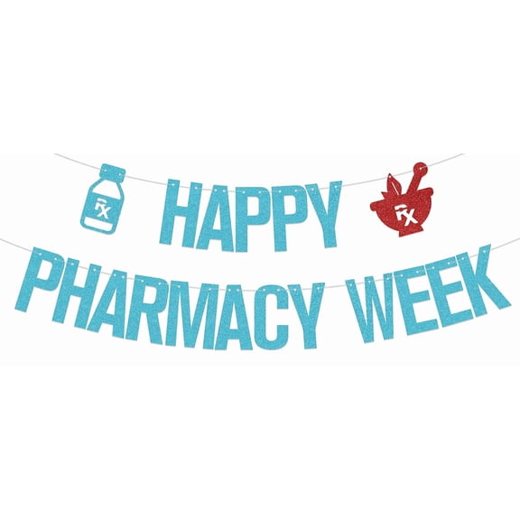 Happy Pharmacy Week Banner National Pharmacy Week Party Decorations Pharmacists Appreciation Party Decorations