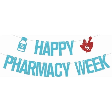 Happy Pharmacy Week Banner - Pharmacy Week Decorations - Pharmacists Appreciation Decorations