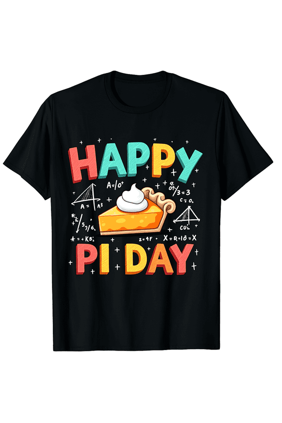 Happy Pi Day 3.14 Pie Symbol Math Lovers Teacher Kid Men Women Short Sleeve Graphic T-Shirt