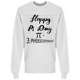 thumbnail image 1 of Happy Pi Day Calligraphy Sweatshirt Men -Image by Shutterstock, Male Large, 1 of 2