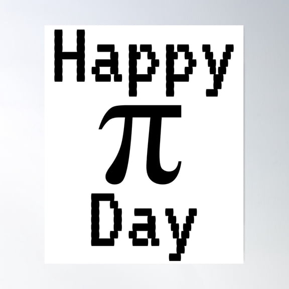 Happy Pi Day Gift Math Poster Wall Art Home Decor Office Wall Art Living Room Decor, Paper Poster Only