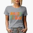 thumbnail image 1 of Happy Pi Day, March 14 Mathematics or Math Celebration, Groovy Retro Wavy Text Merch Gift, Heather Grey T-Shirt, 2XL, 1 of 5