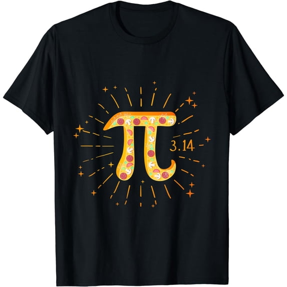 Happy Pi Day Mathematics Math Teacher Pi Symbol Pizza Pie T-Shirt