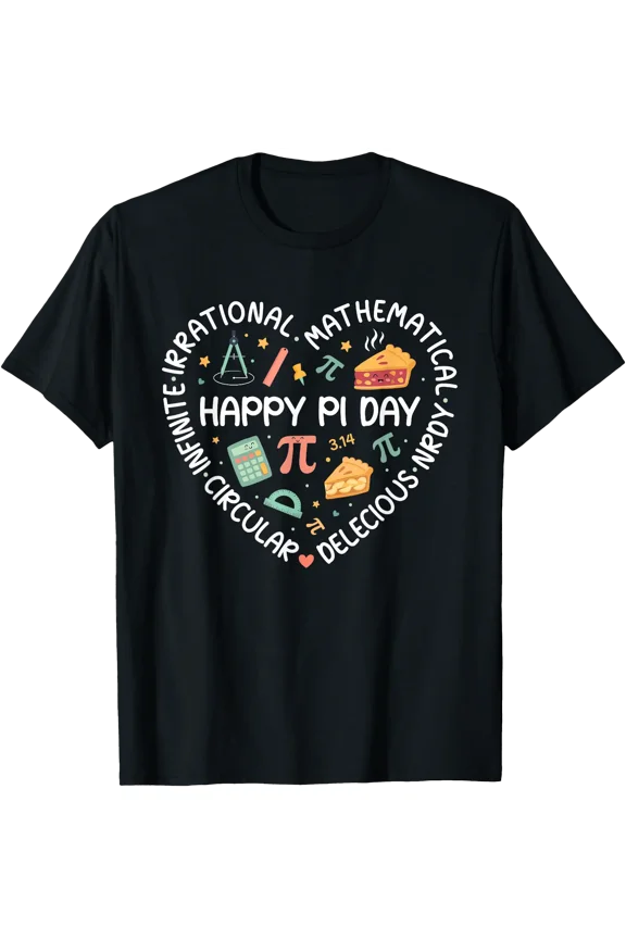 Happy Pi Day Pi Symbol Pi Day 3.14 Funny Pi Math Teacher T-Shirt, Unisex T-Shirt