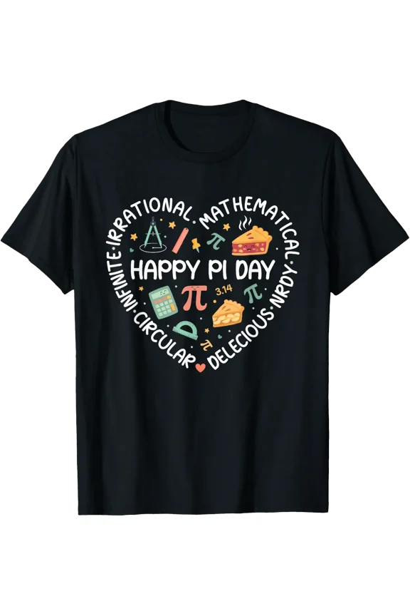 Happy Pi Day Pi Symbol Pi Day 3.14 Pi Math Teacher T-Shirt Size S-5XL